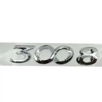 Emblème arrière Peugeot 3008 en ABS avec inscription '3008' OE 98024090VD pour modèles 2013-