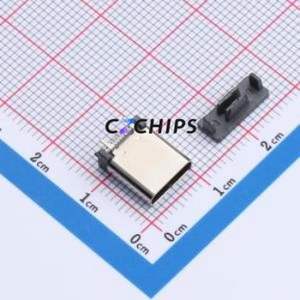 HYCW481-USBC24-1050B USB Connector SMD Connector ( Connector Type: Type-C )( Gender: Female )( Mounting Type: Vertical Mount ) - Product Image 1