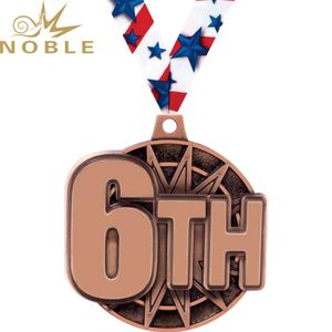 Edle 1. Platz medaille mit Star Striped Ribbon Sports Award für Wettbewerbe 1. bis 6. Rang Medaillen - Product Image 6