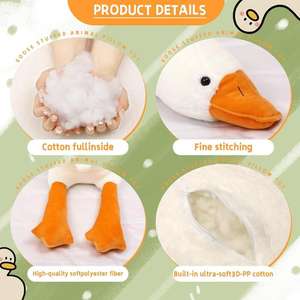 大白鹅毛绒玩具公仔定制沙发装饰大号软动物毛绒抱枕玩具促销礼品 - Product Image 6