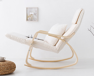 <span class=keywords><strong>Sillón</strong></span> Mecedora Nórdico Moderno con Reposapiés, Altura Ajustable, <span class=keywords><strong>Sillón</strong></span> con Brazos - Product Image 5