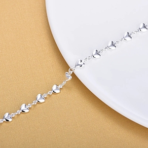 <span class=keywords><strong>Bracciali</strong></span> <span class=keywords><strong>in</strong></span> <span class=keywords><strong>Argento</strong></span> 925 a Forma di Cuore, <span class=keywords><strong>Bracciali</strong></span> Charm alla Moda, Gioielli Eleganti per <span class=keywords><strong>Donna</strong></span>, Idea Regalo - Product Image 2