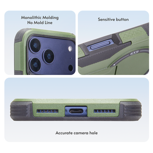 Чехол-подставка 2-в-1 из ТПУ и поликарбоната с беспроводной зарядкой и магнитным креплением для iPhone 17 Pro Max и iPhone 17 - Product Image 4