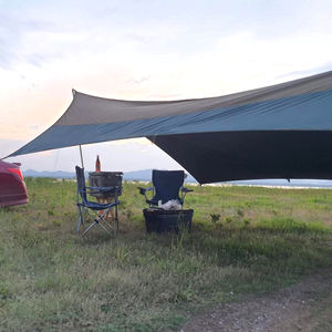 Nuevo estilo 100% poliéster 210T tela opaca impermeable con revestimiento negro para tienda de campaña y coche - Product Image 1