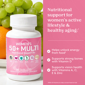 Compresse Multivitaminiche per Donne 50+ per Occhi, Ossa, Energia, Sistema Immunitario e Supporto <span class=keywords><strong>Cerebrale</strong></span>, <span class=keywords><strong>Invecchiamento</strong></span> Sano, Integratore Alimentare OEM - Product Image 4