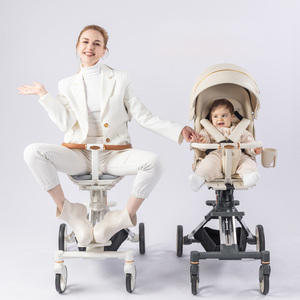 Playkids 2025 lớn khung nhôm xoay 360 độ bé toa xe đẩy trẻ em khuyết tật xe đẩy - Product Image 5