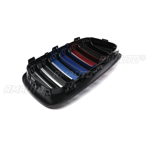 Grille de pare-chocs avant pour BMW Série 1 F20 F21 LCI 2011 2012 2013 2014 2015 2016 2017, double lamelles, style M Performance - Product Image 6