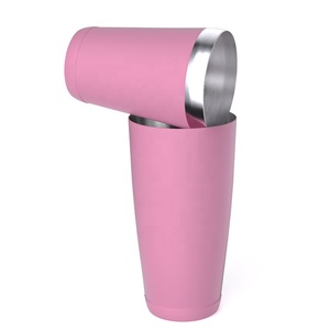 Kit de bar à domicile personnalisé couleur rose, <span class=keywords><strong>shaker</strong></span> <span class=keywords><strong>Boston</strong></span>, kit de barman en acier inoxydable 304, capacité 18oz et 28oz, logo personnalisé - Product Image 4