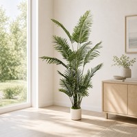Großhandel Große Künstliche Palme 1,8m Tropischer Kunstbaum für Wohnzimmer Einkaufszentrum Büro und Hotel Dekoration