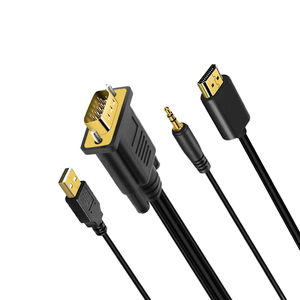 เครื่องแปลงสัญญาณเสียง <span class=keywords><strong>HDMI</strong></span> ปลั๊กแอนด์เพลย์ความละเอียด1080P HD จากโรงงาน/พีซีมอนิเตอร์ /hdtv 60Hz รีเฟรชสายสัญญาณเสียง1เมตร/<span class=keywords><strong>2</strong></span>เมตร - Product Image 1