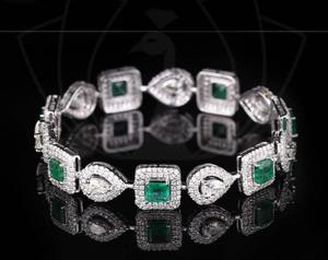 สร้อยข้อมือทองประดับเพชรสำหรับผู้หญิง สไตล์ฮิปฮอปสุดคลาสสิกและหรูหรา มีจำหน่ายในราคาที่ดีที่สุดสำหรับการซื้อแบบขายส่ง - Product Image 1