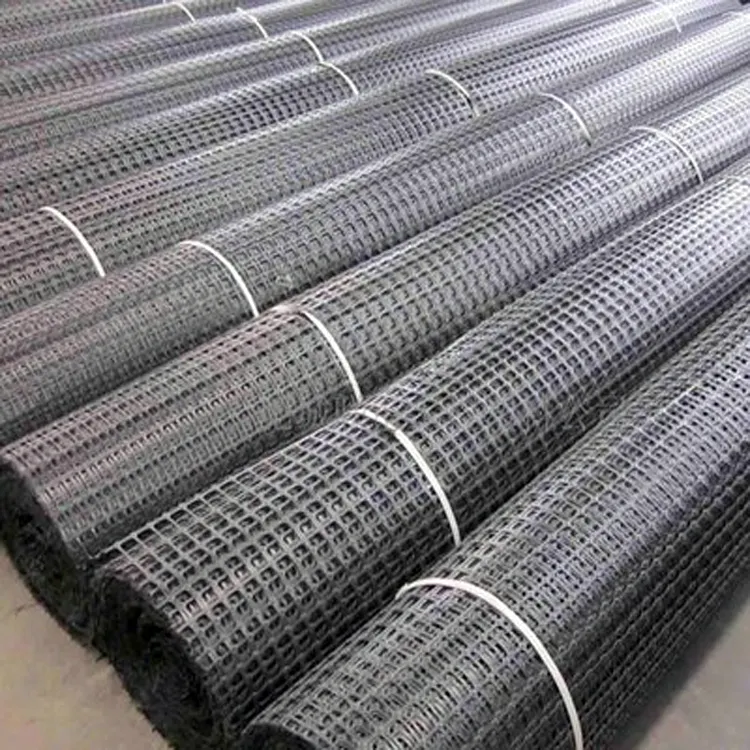 45Kn 50Kn HDPE biaxial plastic geogrid pavement road mesh
