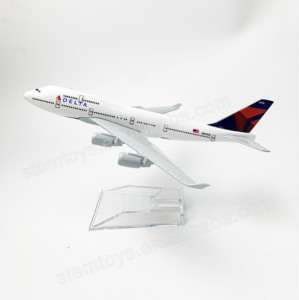 Delta linee aeree 16CM B747 metallo modellino aereo aereo aereo regalo giocattolo - Product Image 5