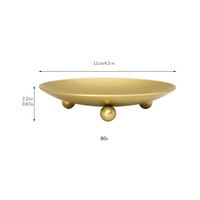 Support de bougie en gros, couleur dorée, pour décoration de mariage, plateau décoratif rond, pour la maison, la fête, la salle à manger, la table, le bar, en métal