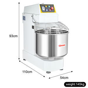 Amasadora Espiral Comercial de Doble Movimiento y Doble Velocidad para Harina de 12 kg, 25 kg, 50 kg y 100 kg para el Hogar - Product Image 3