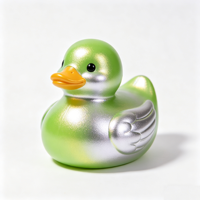Canard de bain scintillant doré, jouet aquatique couineur flottant, cadeau de naissance, jouet pour l'heure du bain pour bébés, tout-petits et enfants