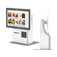 Kiosque de commande de café en libre-service horizontal de 15,6 pouces pour lait, bubble tea, boulangerie, café, bar, avec écran tactile et menu