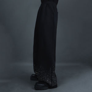 Vintage Street Style Breathable Heated 100% Cotton Winter Zip-Up Hoodie with French Terry <b>Fabric</b> 500 Gsm Distressed <b>Rhinestones</b> - Product Image 6