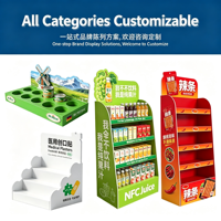 Présentoir en mousse PVC facile à assembler, présentoir multi-grilles personnalisé pour la promotion en supermarché et au détail