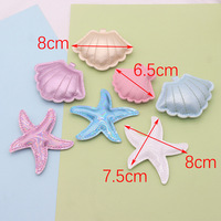Porte-clés en cuir PU Coquillage Étoile de mer, Pendentif Animal Marin Coloré, Breloque de Sac Tendance pour Souvenir, Cadeau, Décoration de Sac à Main