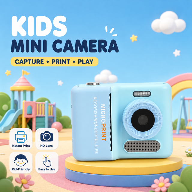 Children Selfie Camera with HD Photos & Videos, Durable Mini Cartoon Digital Camera Toy Gift for Toddlers