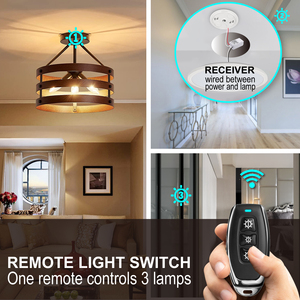 חובה כבדה 3-אור מתג 10 א/1000w rf433 ערכת מקלט אלחוטית עמיד למים אידיאלי עבור הוביל & תאורה מקורה - Product Image 3