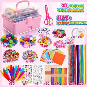 1127 pièces Kits d'artisanat DIY Ensemble de jouets en nettoyeur de tuyaux Projets artistiques Jouets éducatifs DIY pour enfants - Product Image 2