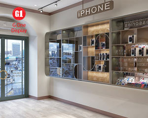 Mostrador de Exhibición para Tienda de Accesorios para Teléfonos Móviles Personalizado, Diseño Interior Moderno para Tienda de Teléfonos Móviles - Product Image 4