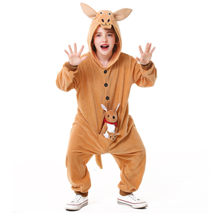 可爱Cosplay袋鼠婴儿服装亲子男孩动物装扮儿童中性连帽 - Product Image 1
