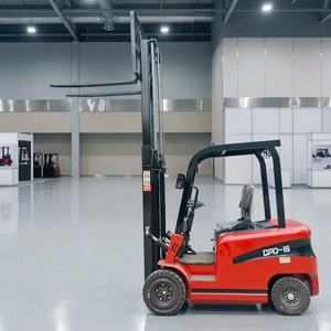 Chariot élévateur compact FH-CPD15 Plus pour atelier, transpalette, avec cadre réglable et batterie au plomb-acide - Product Image 2