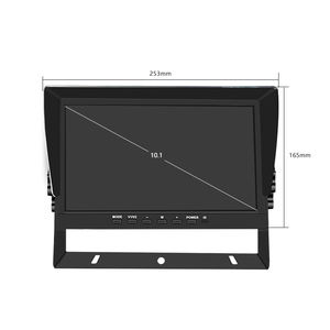 Moniteur avant SeemeTech 1080P <span class=keywords><strong>GPS</strong></span> 10,1 pouces DC24V avec écran partagé, vision nocturne étanche et aide à la marche arrière sans fil – Garantie 1 an - Product Image 2