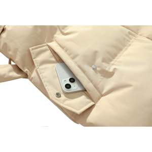 Parka d'hiver longue imperméable matelassée pour femme Moerdeng, manteau épais et chaud, veste longue à manches longues en tissu tissé - Product Image 3