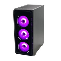 Boîtier PC de bureau en verre trempé spécial pour grossistes Pcooling, personnalisation du logo, boîtier PC de bureau Mini ATX