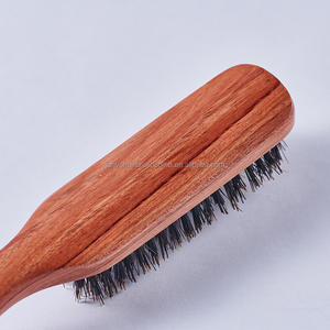 Brosse en forme de têtes de badges longs, pour toilettage, Message du visage, poils de sanglier, brosse pour barbe et cheveux - Product Image 4