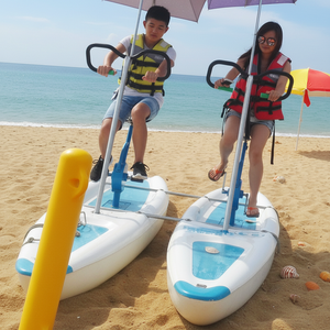 Bicicleta Acuática Meierya M-031 con Casco <span class=keywords><strong>de</strong></span> Fibra <span class=keywords><strong>de</strong></span> Vidrio para Deportes Acuáticos en Parques Acuáticos, Capacidad para 2 Personas, Garantía <span class=keywords><strong>de</strong></span> 12 Meses - Product Image 1