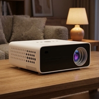 Projecteur intelligent Android 9.0 4K HT22 avec 120 lumens ANSI, distance de projection de 10 m pour un usage domestique