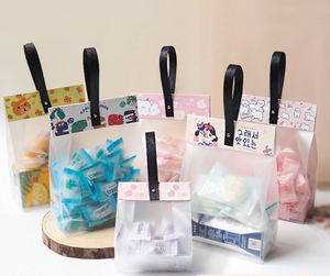 ถุงของขวัญแฟชั่น ถุงบรรจุภัณฑ์ใสแบบฝ้า ขนมขบเคี้ยว ลูกอม คุกกี้ ถุงหิ้ว ถุงของขวัญ ถุงพลาสติกแบบปิดผนึกเองได้ - Product Image 6