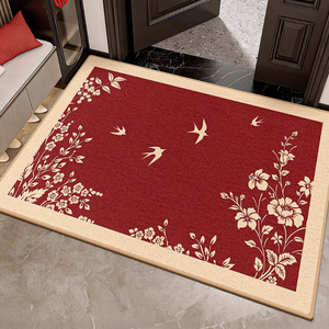 Alfombra roja de estilo chino, rectangular, duradera, resistente a las manchas, para decoración del Año Nuevo Chino - Product Image 1