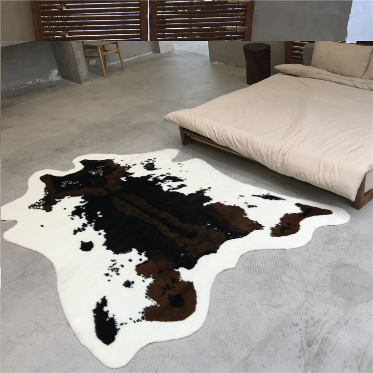 Leopard Lion Rabbit Faux Fur Rug