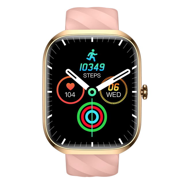 High Definition Screen P103 AI Watch 2.06 Inch Square Screen IP68 Waterproof Dual System Sync Smart Wrist Watch