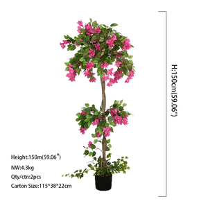 Arbre artificiel de <span class=keywords><strong>bougainvillier</strong></span> de style luxueux détachable, plante verte artificielle, fleurs de <span class=keywords><strong>bougainvillier</strong></span> artificielles, plante en pot artificielle - Product Image 3