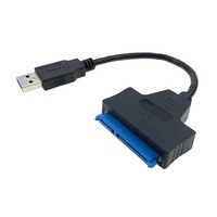 Cable Adaptador USB 3.0 a SATA III de 22 Pines de Alta Velocidad y Buena Calidad al por Mayor para SSD/HDD de 2.5 Pulgadas