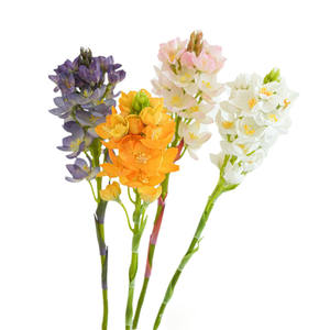 ZY659 Seda 55CM Venta de fábrica Corazón sagrado artificial Flor de lirio <span class=keywords><strong>Brome</strong></span> Material de alta calidad para jarrón - Product Image 5