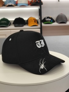 Bán buôn OEM tùy chỉnh 5 Bảng điều chỉnh Mũ bóng chày Dandy Rhinestone logo phong cách NFC thể thao logo cho hiệu suất bình thường - Product Image 5