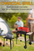 Barbecue portable pliable en fer pour jardin, camping et fêtes, modèle 2025, vente chaude