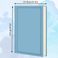 Carnet A5 à couverture rigide avec couverture en papier de qualité supérieure - Reliure cousue à plat pour le journal, le bureau et l'université