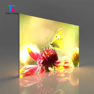 TianLang Detian personnalisé en aluminium Double face Lightbox signe rétro-éclairé affiche de sol publicité pour équipement de salon commercial - Product Image 6