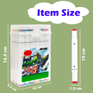 12 Colors Alcohol Art <b>Markers</b> <b>Pens</b> Soft Dual Tips Alcohol Ink <b>Permanent</b> Alcohol-based Coloring <b>Marker</b> Set for Kids Adults - Product Image 4