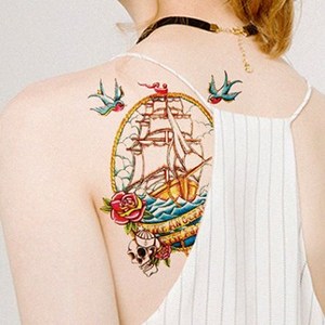 Marcas Decorativas Especiales, Tatuajes Temporales de Ciervos, Peces y Cruces para Brazos, Tatuajes Personalizados a Prueba de Agua - Product Image 5