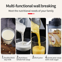 Mixeur-broyeur chauffant commercial haute performance pour smoothies, appareil électroménager portable